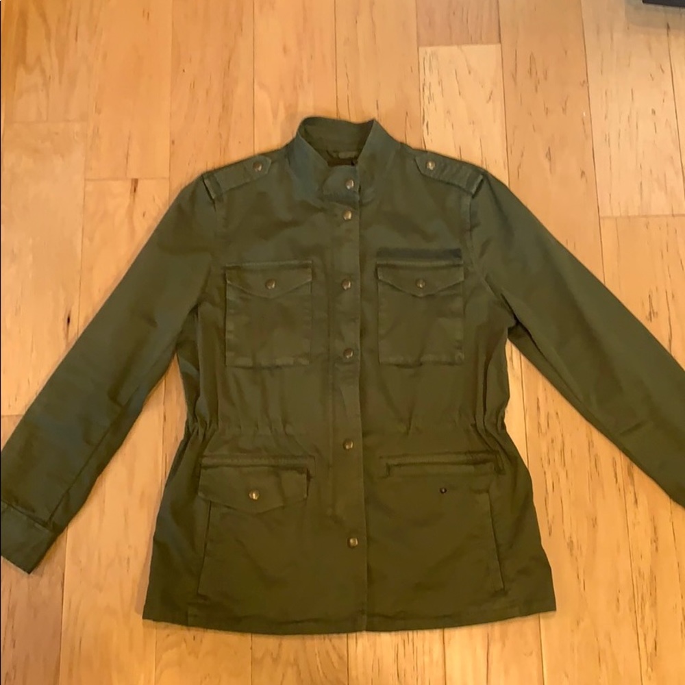 Army green cargo jacket
